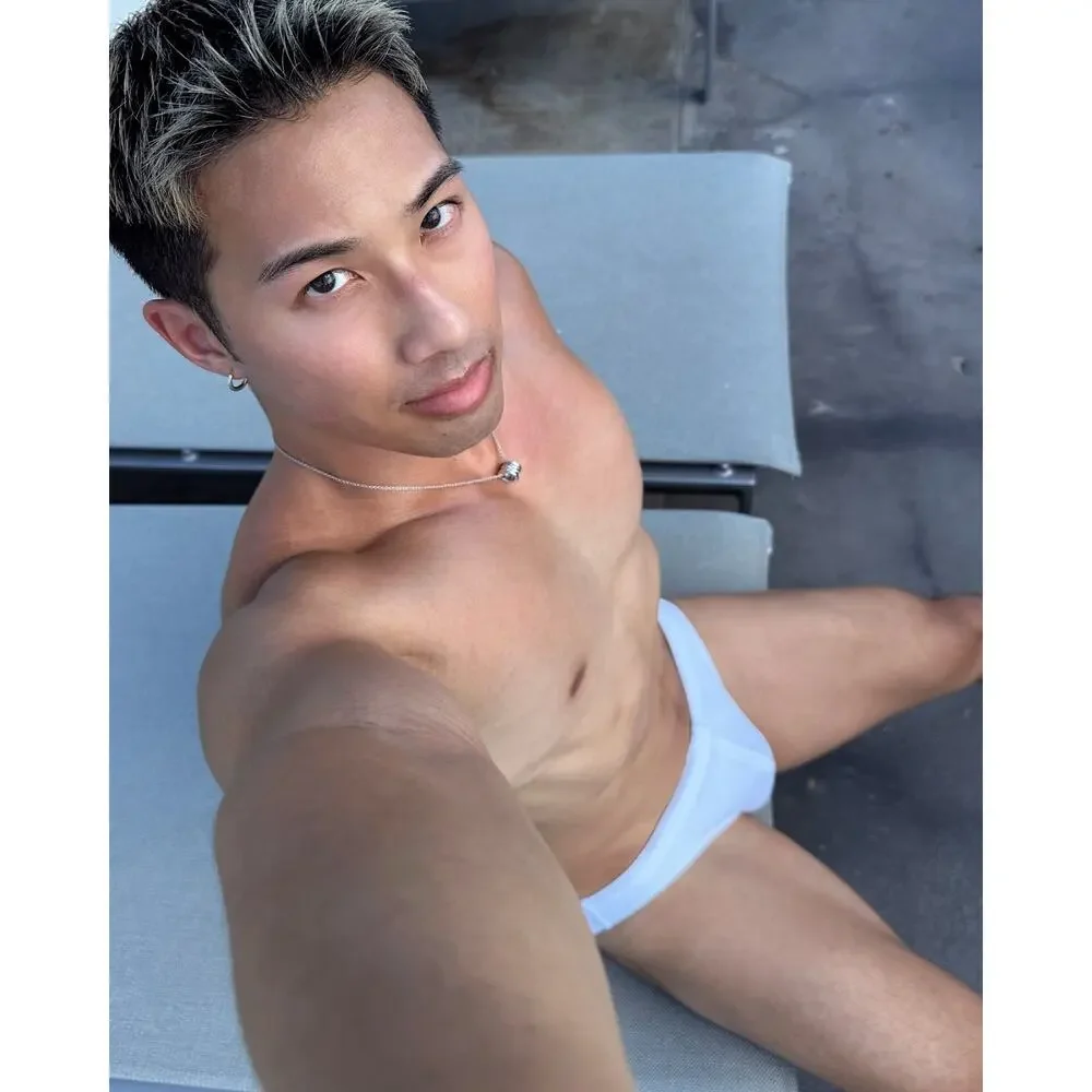 Charlie By MZ Mens Classic Body Swim Thong Color White Size Large